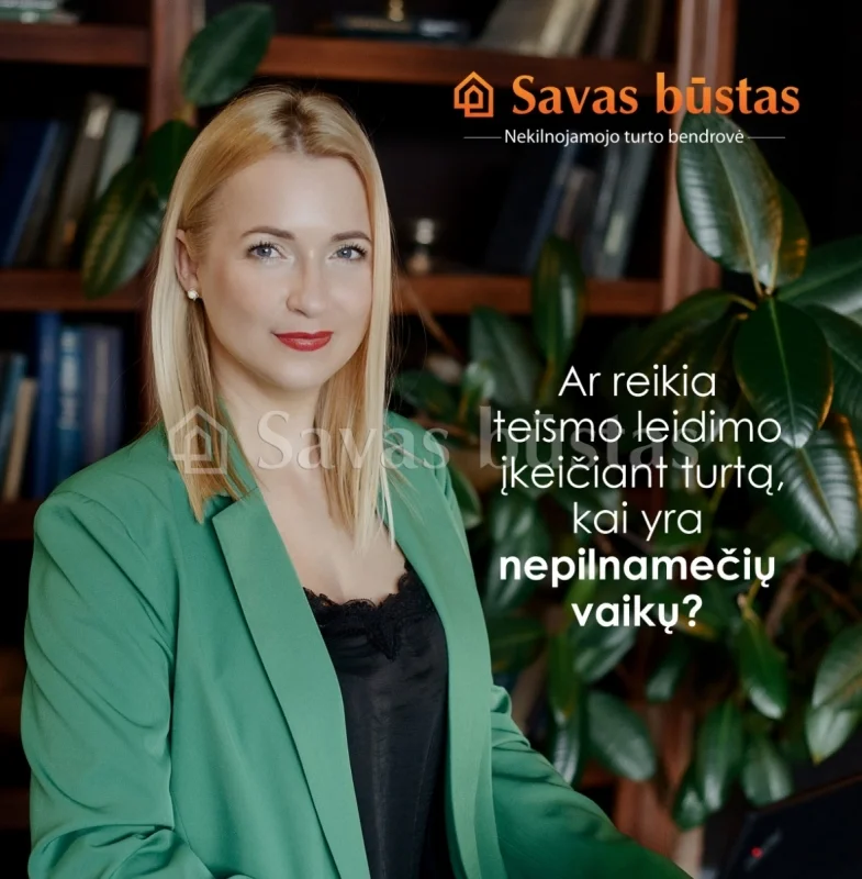 Ar reikia teismo leidimo įkeičiant turtą, kai yra nepilnamečių vaikų?
