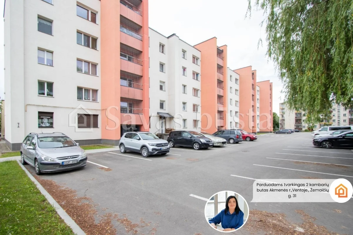 Renovuotame name! Parduodamas tvarkingas 2 kambarių butas Ventoje, Žemaičių g. 31, Akmenės r.