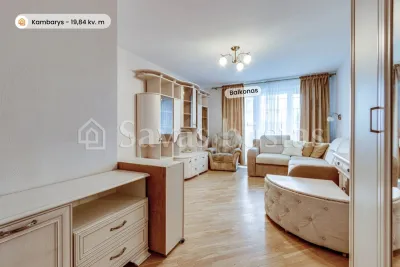Parduodamas 1 kambario butas su balkonu Telšiuose, Luokės g. 75 (nuotrauka 3)