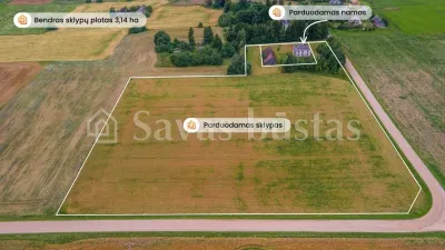 Parduodamas 333 kv.m. namas su 25 a sklypu Augzelių k., Skuodo r. (nuotrauka 4)