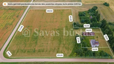 Parduodamas 333 kv.m. namas su 25 a sklypu Augzelių k., Skuodo r. (nuotrauka 3)