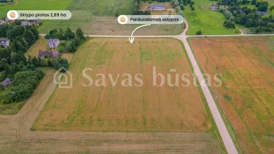 Parduodamas 2,89 ha žemės ūkio paskirties sklypas Augzelių k., Skuodo r. (nuotrauka 3)