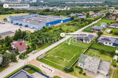 Parduodamas 8,75 a sklypas su parengtu vieno aukšto namo projektu Klaipėdoje, Tauralaukyje (nuotrauka 2)