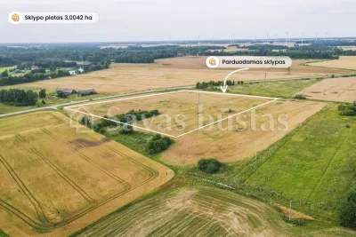 Parduodamas 3,0042 ha pramonės ir sandėliavimo paskirties sklypas Mažeikių r. (nuotrauka 3)