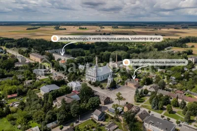 Parduodamas 2 kambarių butas Vabalninko centre, šalia bažnyčios, Žolinės aikštė 17, Biržų r. (nuotrauka 4)