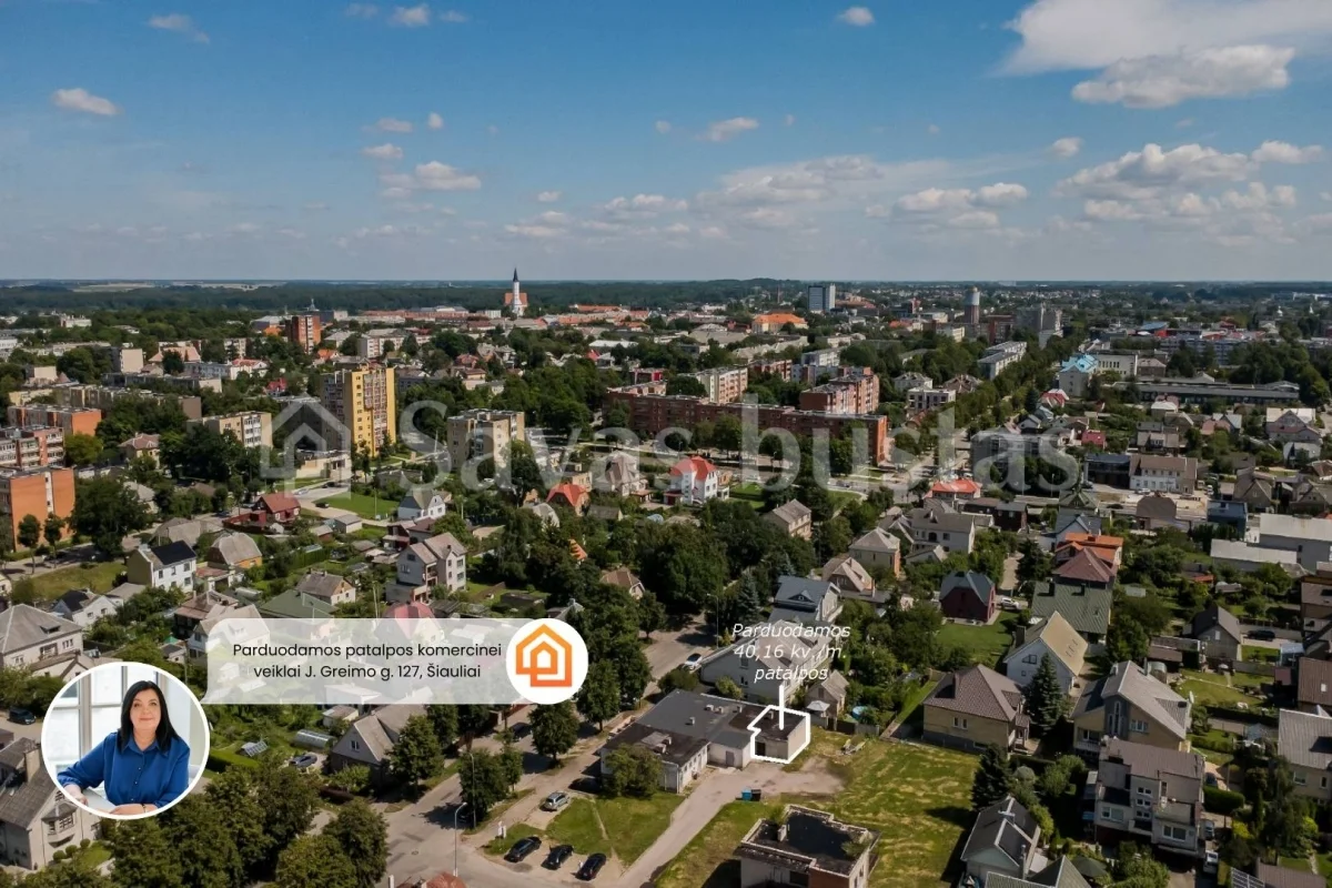 Parduodamos komercinės paskirties patalpos Šiauliuose, A. J. Greimo g. 127