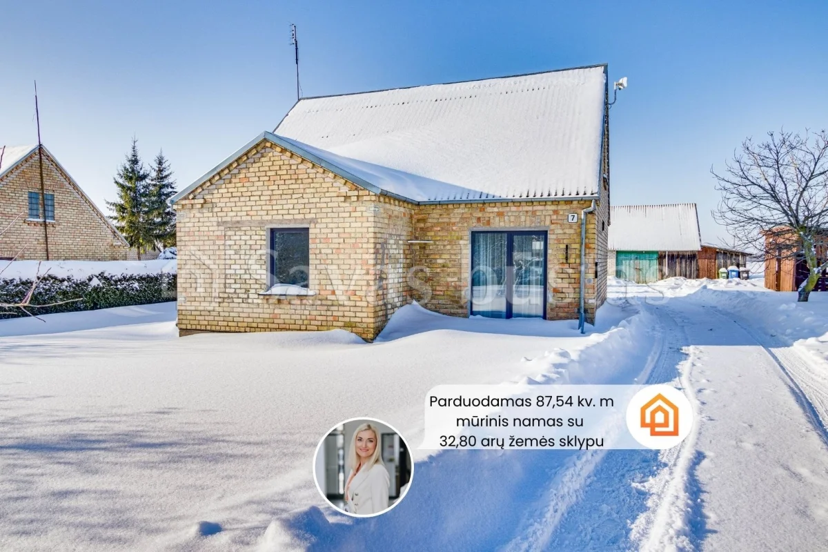 Parduodamas naujai įrengtas namas su erdviu 32,80 arų žemės sklypu Joniškio r., Pošupės k.