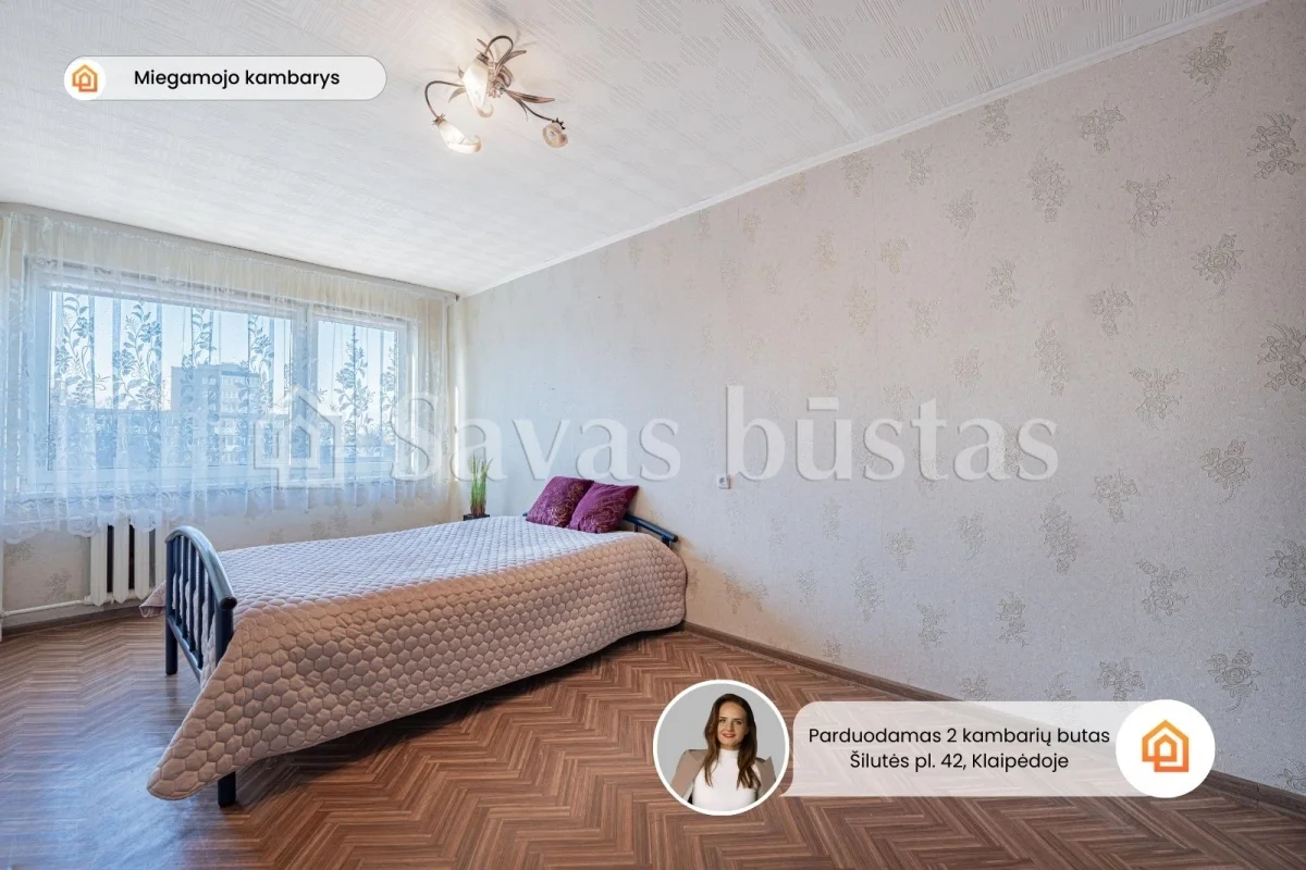 Parduodamas 2 kambarių butas Klaipėdoje, Šilutės pl