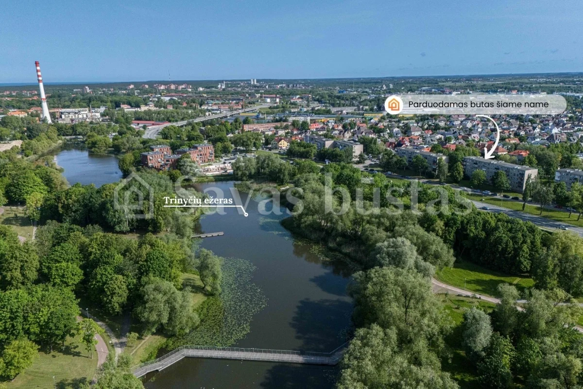 Parduodamas 2 kambarių butas Klaipėdoje, Mokyklos g.