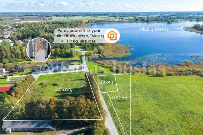 Parduodami sklypai šalia Kilučių ežero, Tylos g. Biržuose