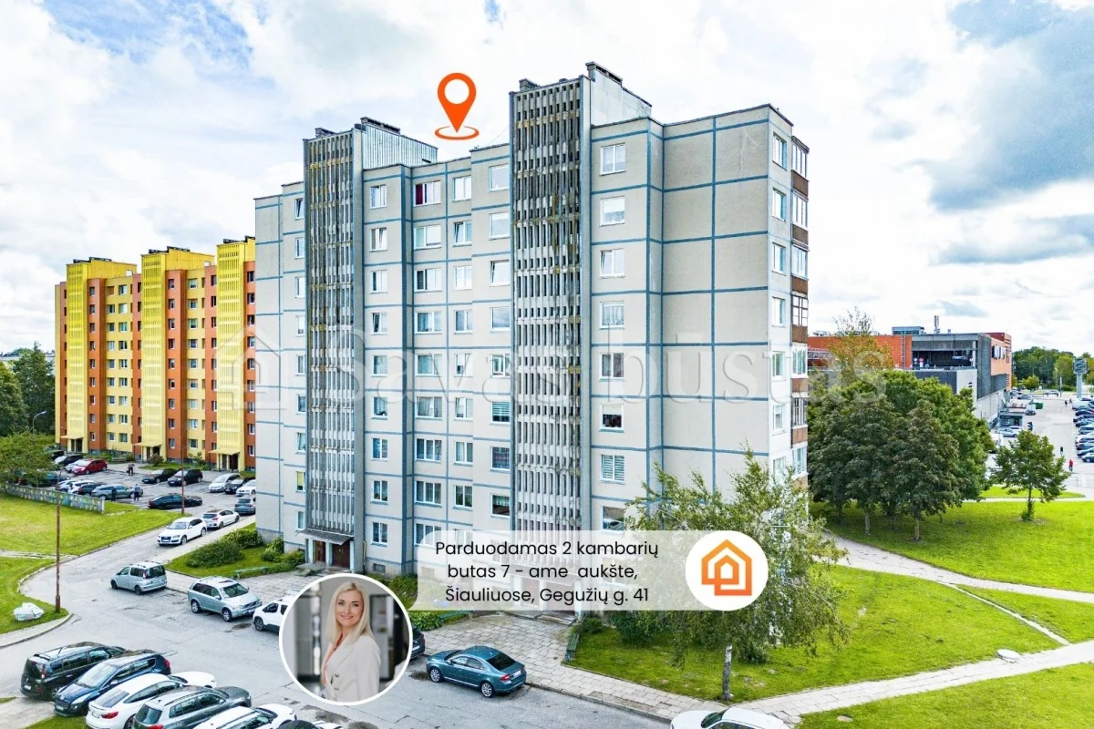 Parduodamas 2 kambarių butas Šiauliuose, Gegužių g.