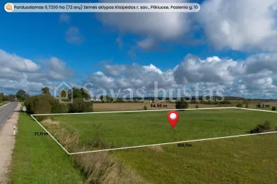 Parduodamas 72 a sklypas Klaipėdos rajone, Pasienio g.10 (nuotrauka 2)