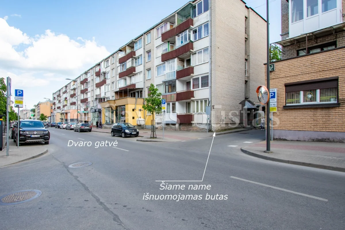 Išnuomojamas 1 kambario butas Šiaulių miesto centre, Dvaro g. 64