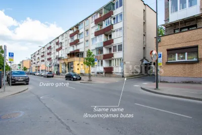 Išnuomojamas 1 kambario butas Šiaulių miesto centre, Dvaro g. 64