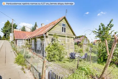 Parduodamas rąstinis namas su 6,37 arų žemės sklypu Kalnų g., Kelmėje (nuotrauka 3)
