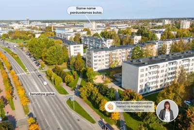 PARDUODAMAS ŠVIESUS 1 KAMBARIO BUTAS 2024 M. RENOVUOTAME NAME – JAUKIEMS NAMAMS AR PUIKIAI INVESTICIJAI! ŽEMAITIJOS G. 9, MAŽEIKIAI