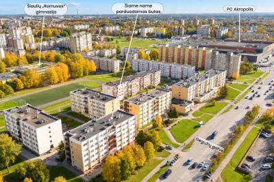 PARDUODAMAS NEBRANGUS 1 KAMBARIO BUTAS GEGUŽIŲ G. 51, ŠIAULIUOSE (nuotrauka 3)