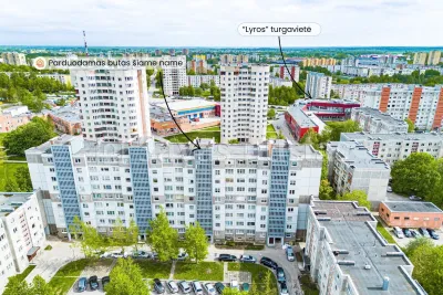 Parduodamas 2 kambarių butas Šiauliuose, Dainų g. (nuotrauka 2)