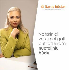 Notariniai veiksmai atliekami nuotoliniu būdu