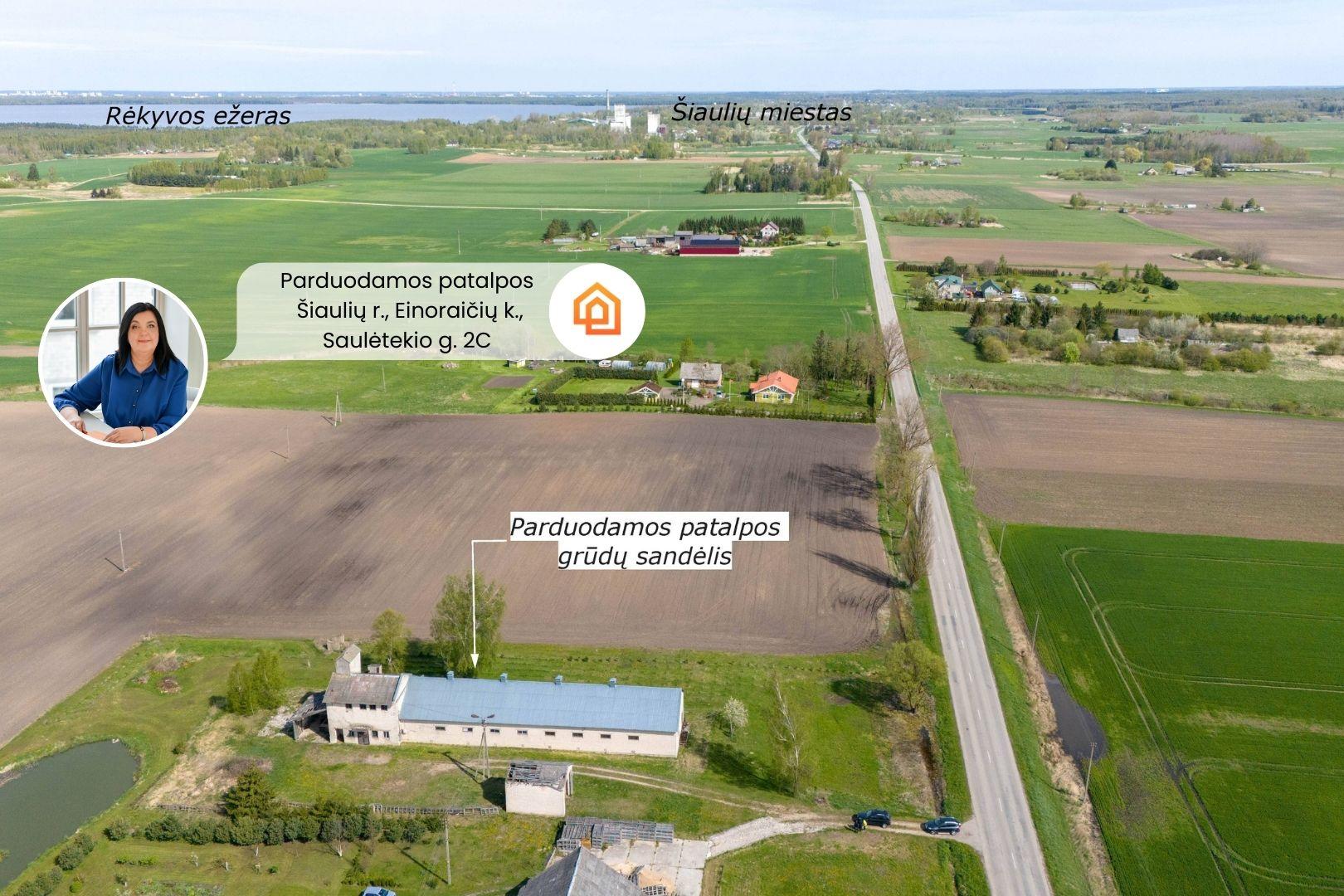Arti Šiaulių miesto! Parduodamos patalpos - buvęs grūdų sandėlis Šiaulių r., Einoraičių k., Saulėtekio g. 2C