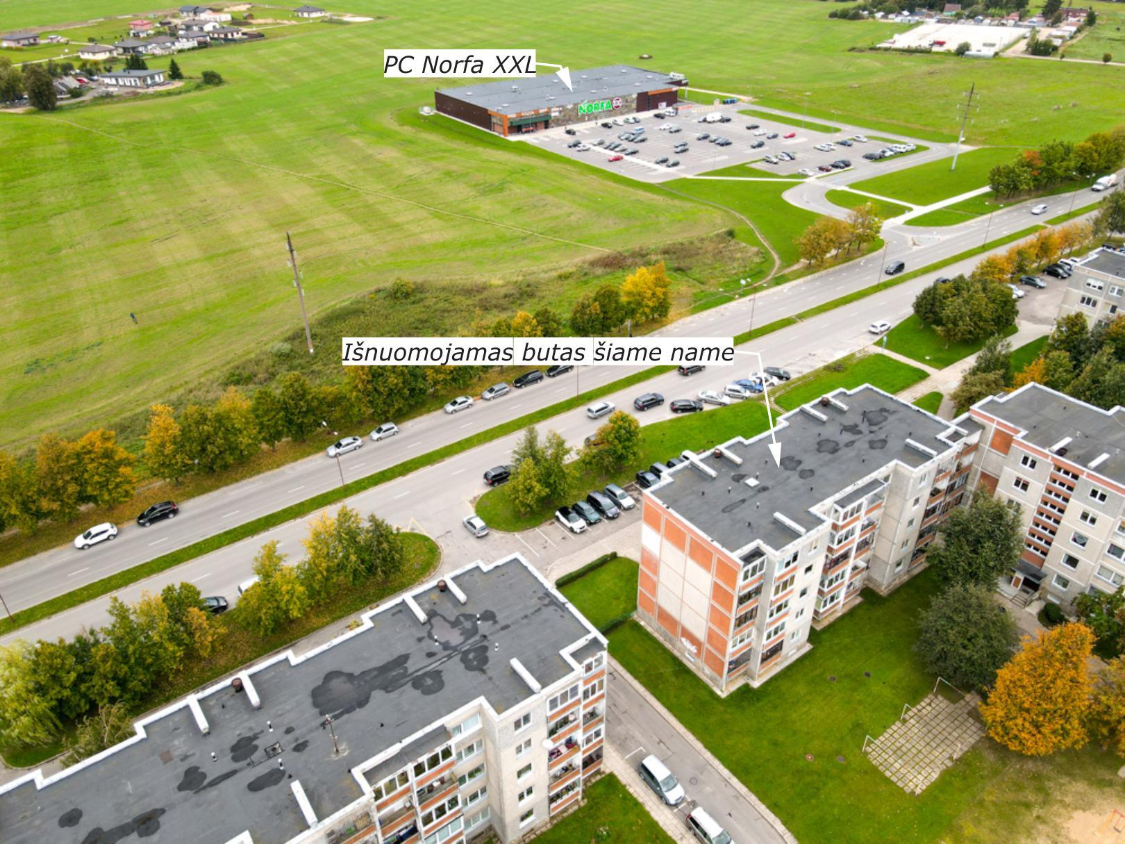 Išnuomojamas 2 kambarių butas antrame aukšte Architektų g . 20, Šiauliuose