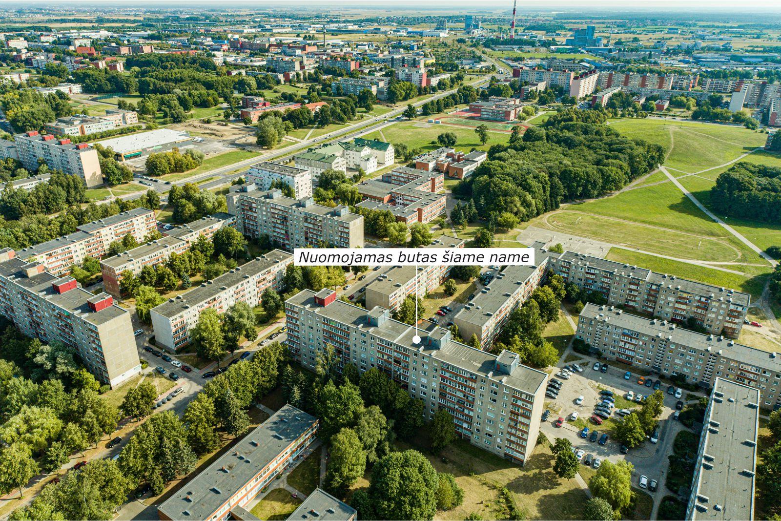 Išnuomojamas jaukus ir funkcionalus 2 kambarių butas Žardininkų g. 8, Klaipėdos mieste.