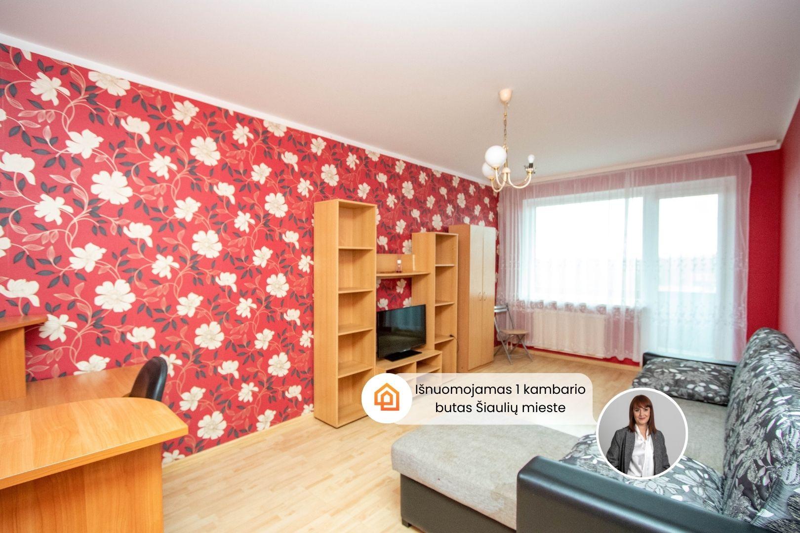 Išnuomojamas naujai suremontuotas 1 kambario butas Rėkyvoje, Energetikų g. 1A, Šiauliuose