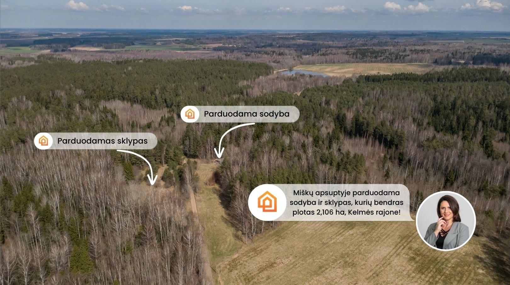 Parduodama sodyba gamtos apsuptyje, netoli Svilės &scaron;altinių &ndash; Gudmoni&scaron;kės k., Kelmės r.