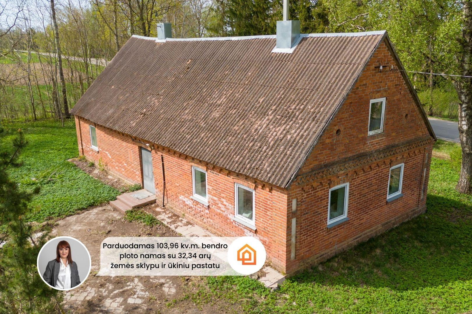 Parduodama sodyba ramioje vietoje, Pakruojo rajone, Butniūnų kaime, Žalioji g. 3