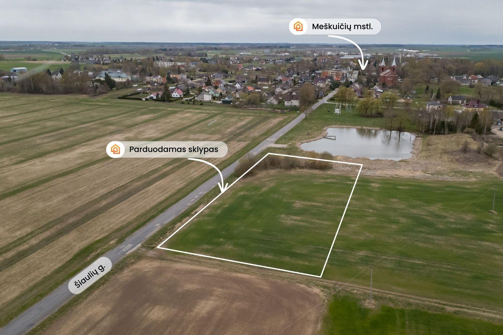 Parduodamas 0,4650 ha žemės ūkio paskirties sklypas Me&scaron;kuičiuose, &Scaron;iaulių g. 2A
