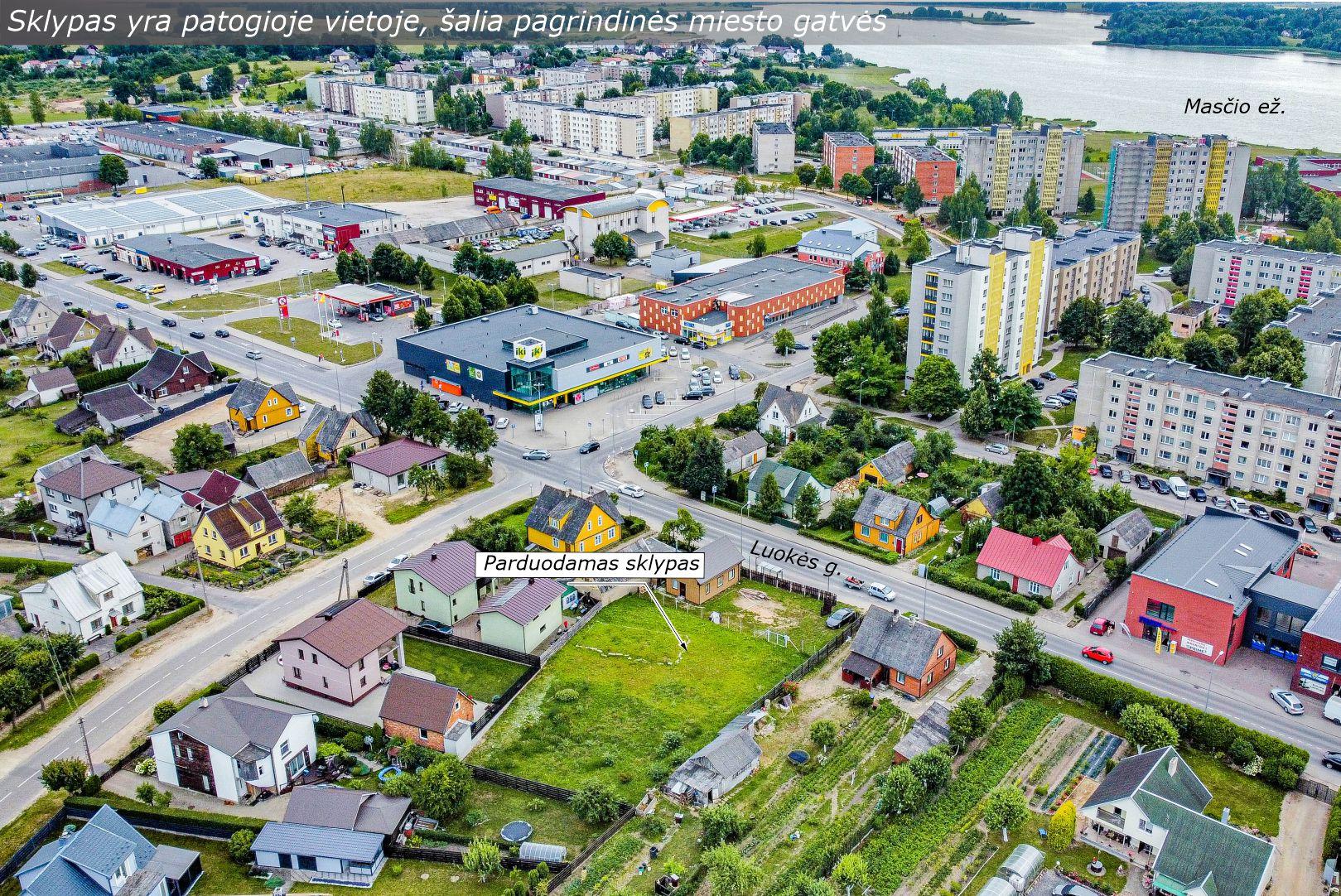 Parduodamas 10,49 arų sklypas Šalia pagrindinės miesto gatvės, Telšiuose, Luokės g. 49