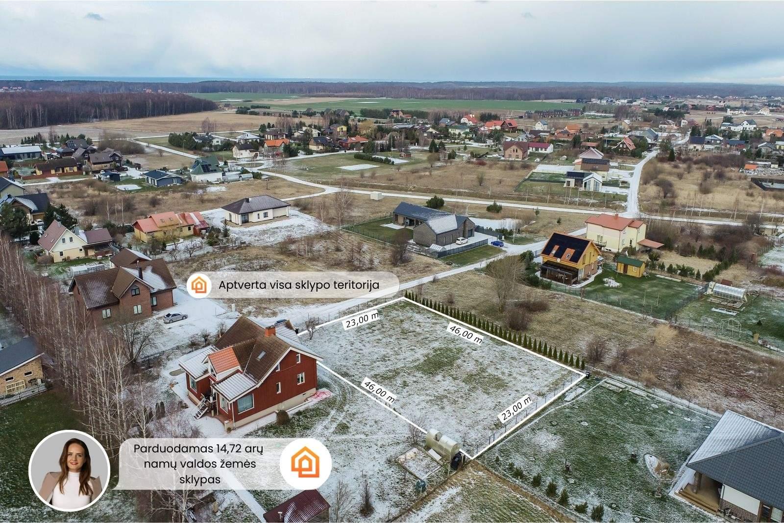 Parduodamas 14,72 arų namų valdos sklypas prie jūros - Kunkių k., Klaipėdos rajone!