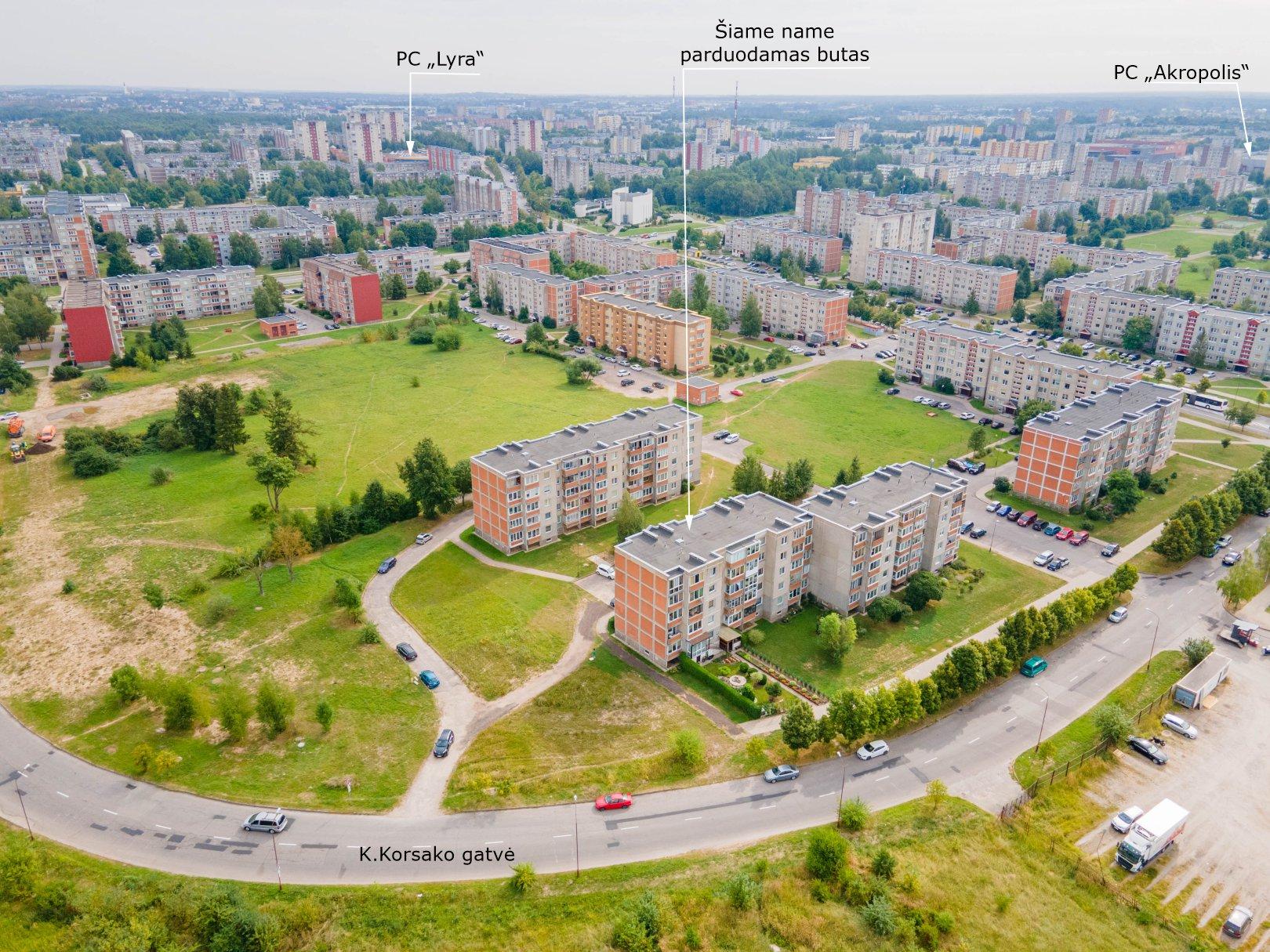 Parduodamas 1 kambario butas Šiauliuose, K.Korsako g. 28.