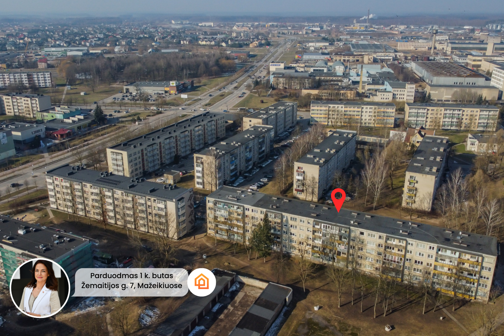 Parduodamas 1 kambario butas Žemaitijos g. 7, Mažeikiuose