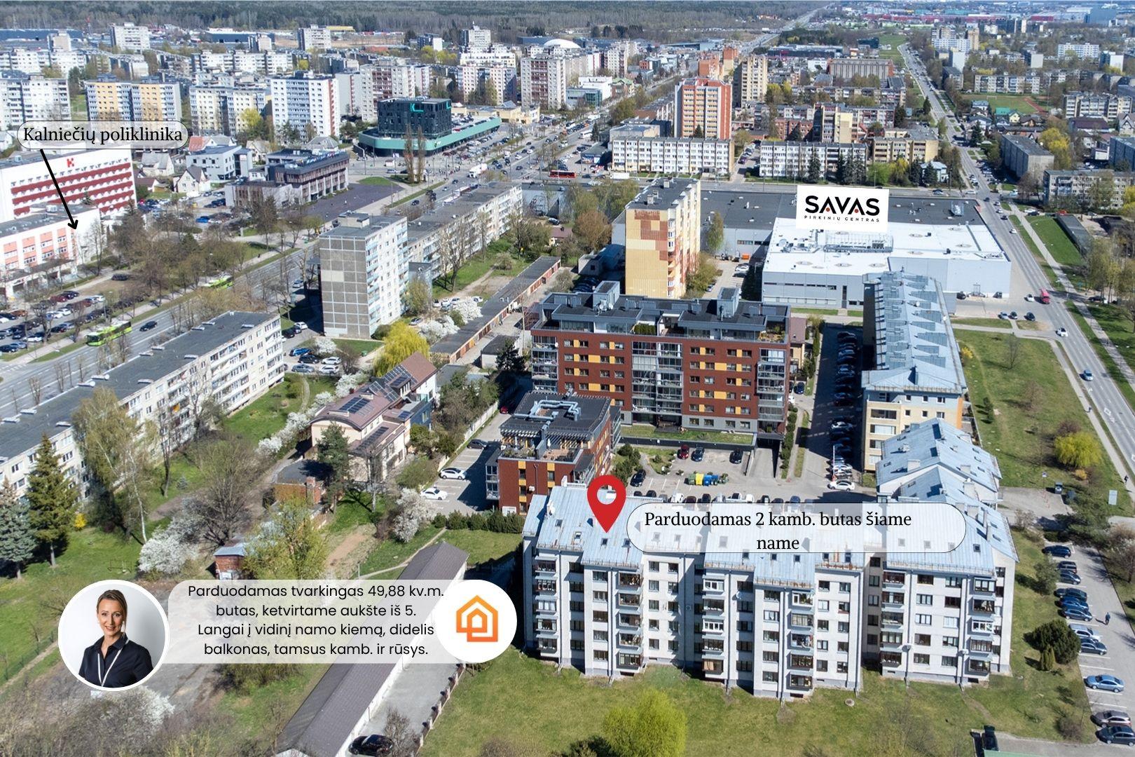 Parduodamas 2 kamb. butas, Partizanų g., Kaune