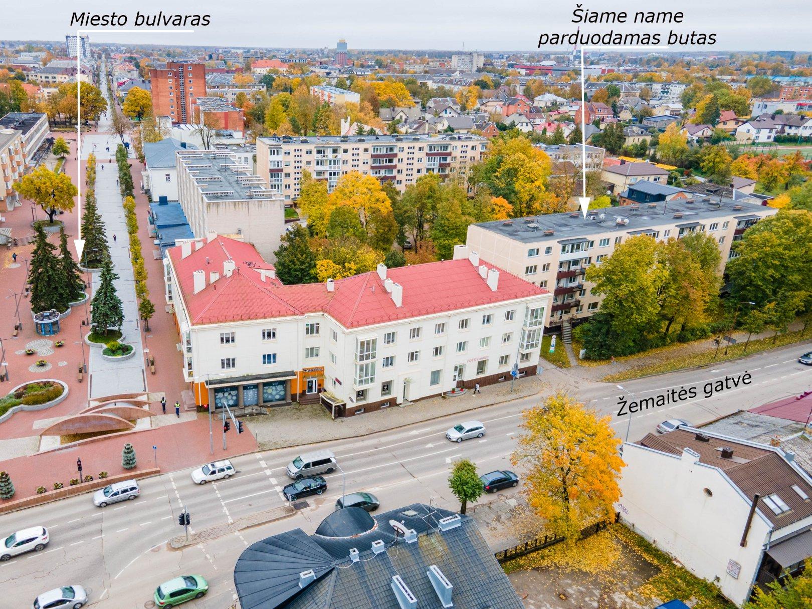 Parduodamas 2 kambarių butas miesto centre, Žemaitės g. 50, Šiauliuose
