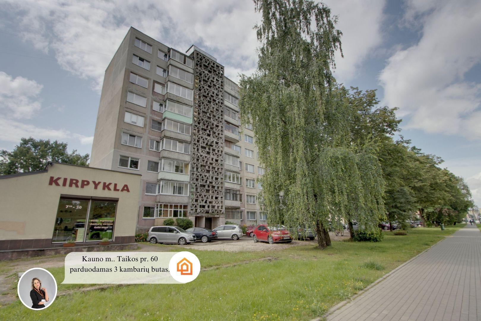 Parduodamas 3-ų kambarių butas Taikos pr., 60, Kaunas