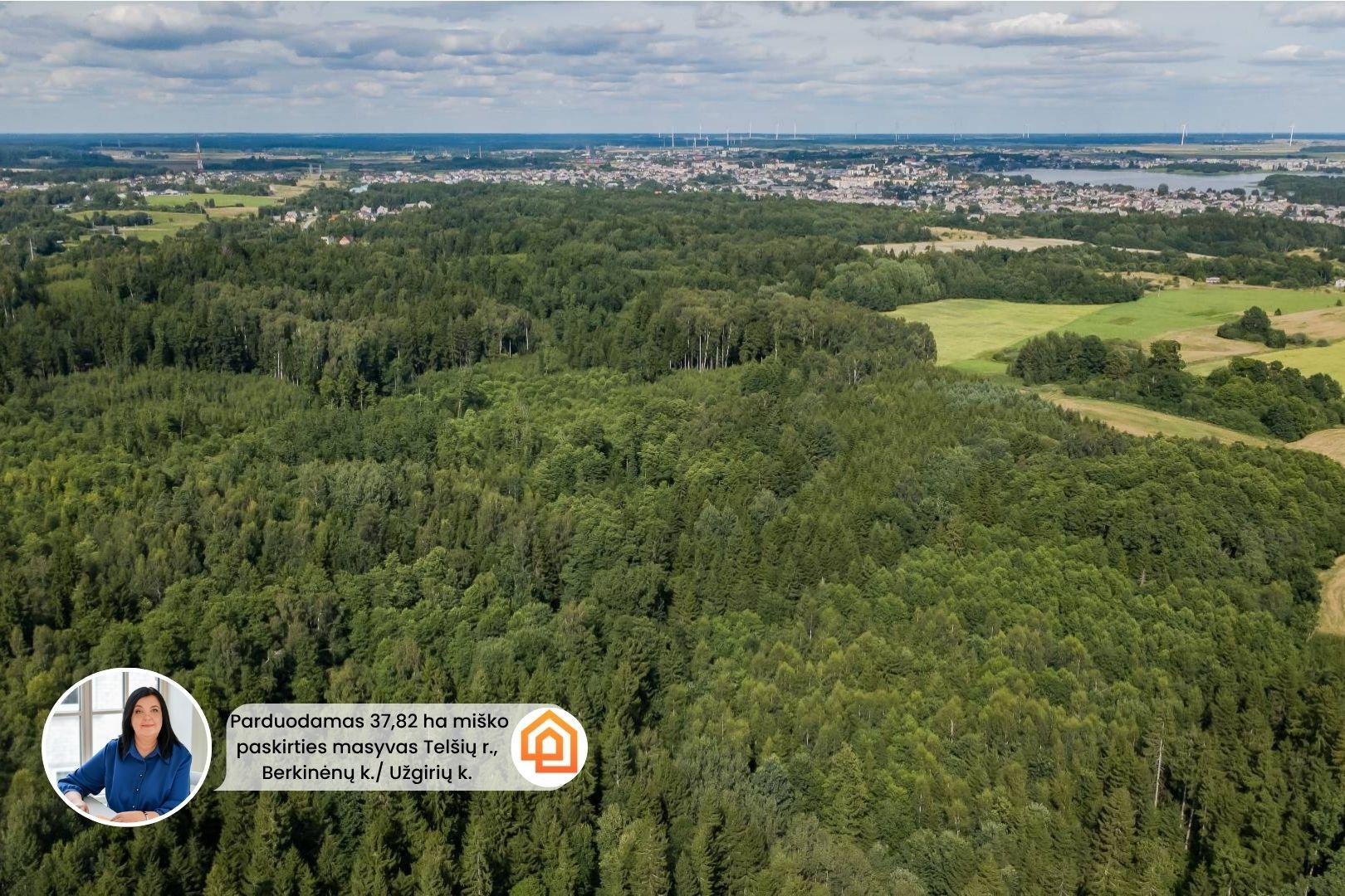 Parduodamas 37,82 ha i&scaron;puoselėtas mi&scaron;ko masyvas Tel&scaron;ių r., Berkinėnų k./Užgirių k.