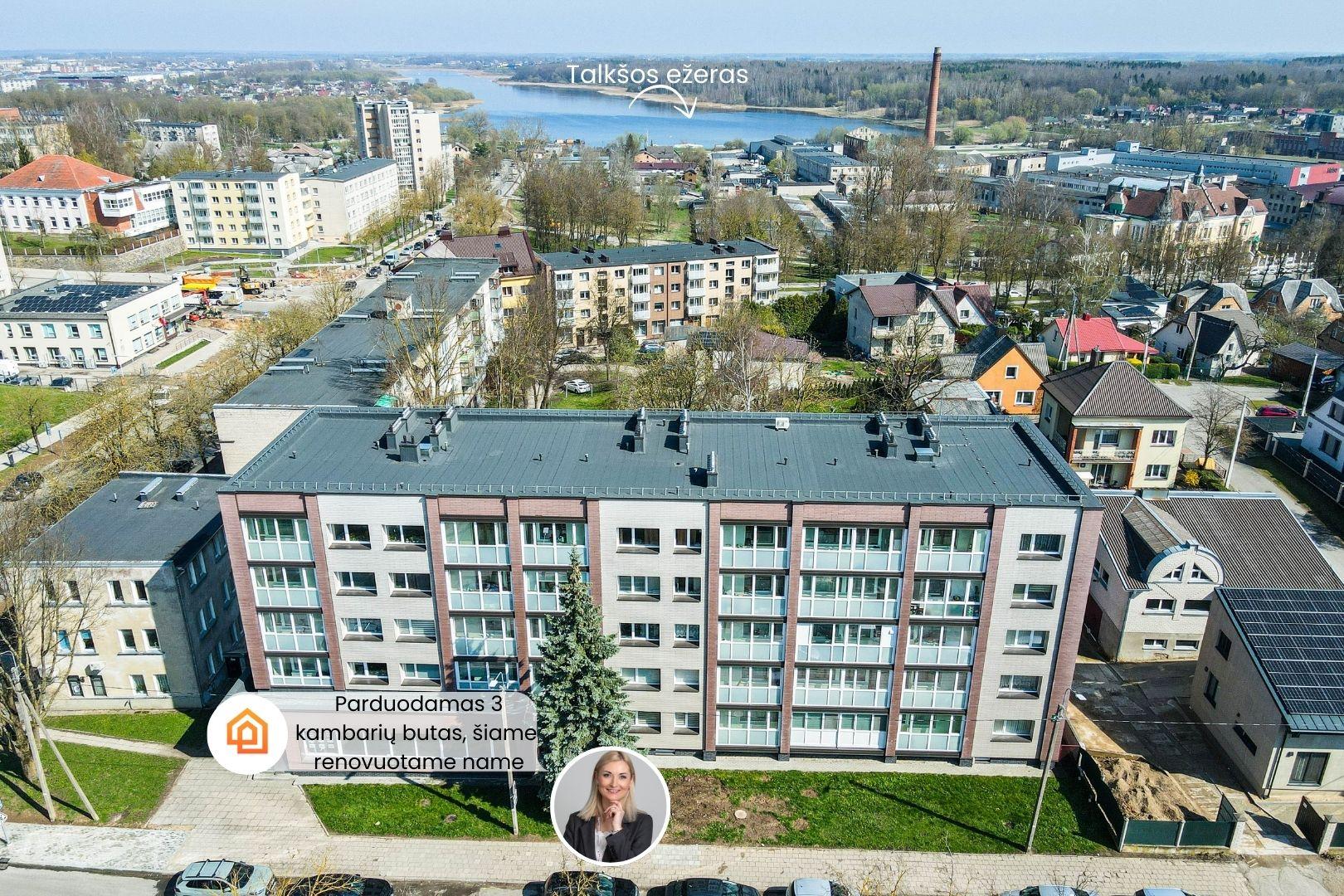 Parduodamas 3 kambarių butas centrinėje miesto dalyje Vytauto g. 42, Šiauliuose