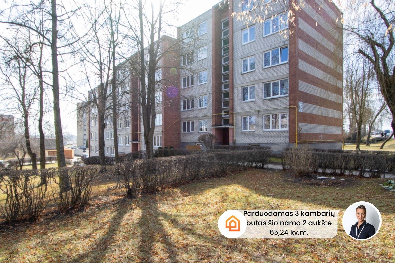 Parduodamas 3 kambarių butas J. Basanavičiaus g., Kėdainiuose