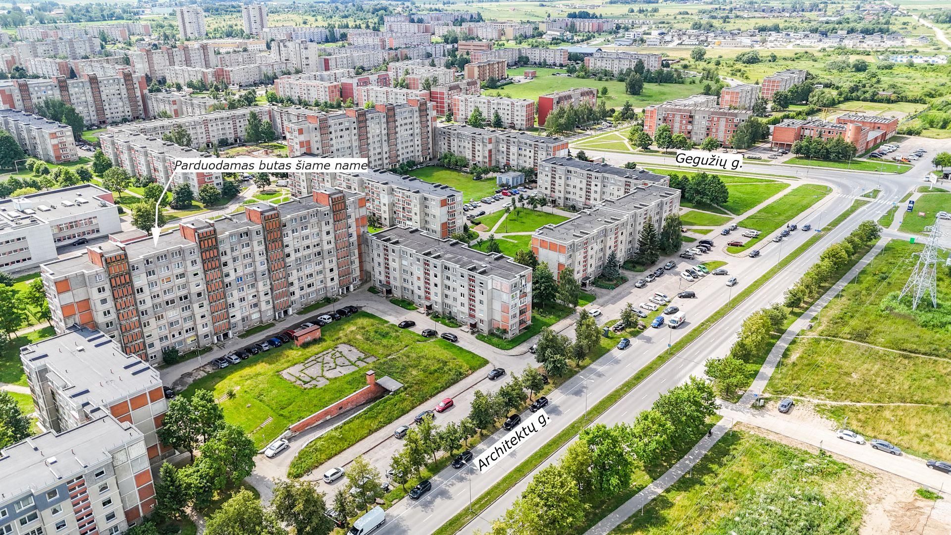 Parduodamas 3 kambarių butas Šiauliuose, Architektų g. 6.