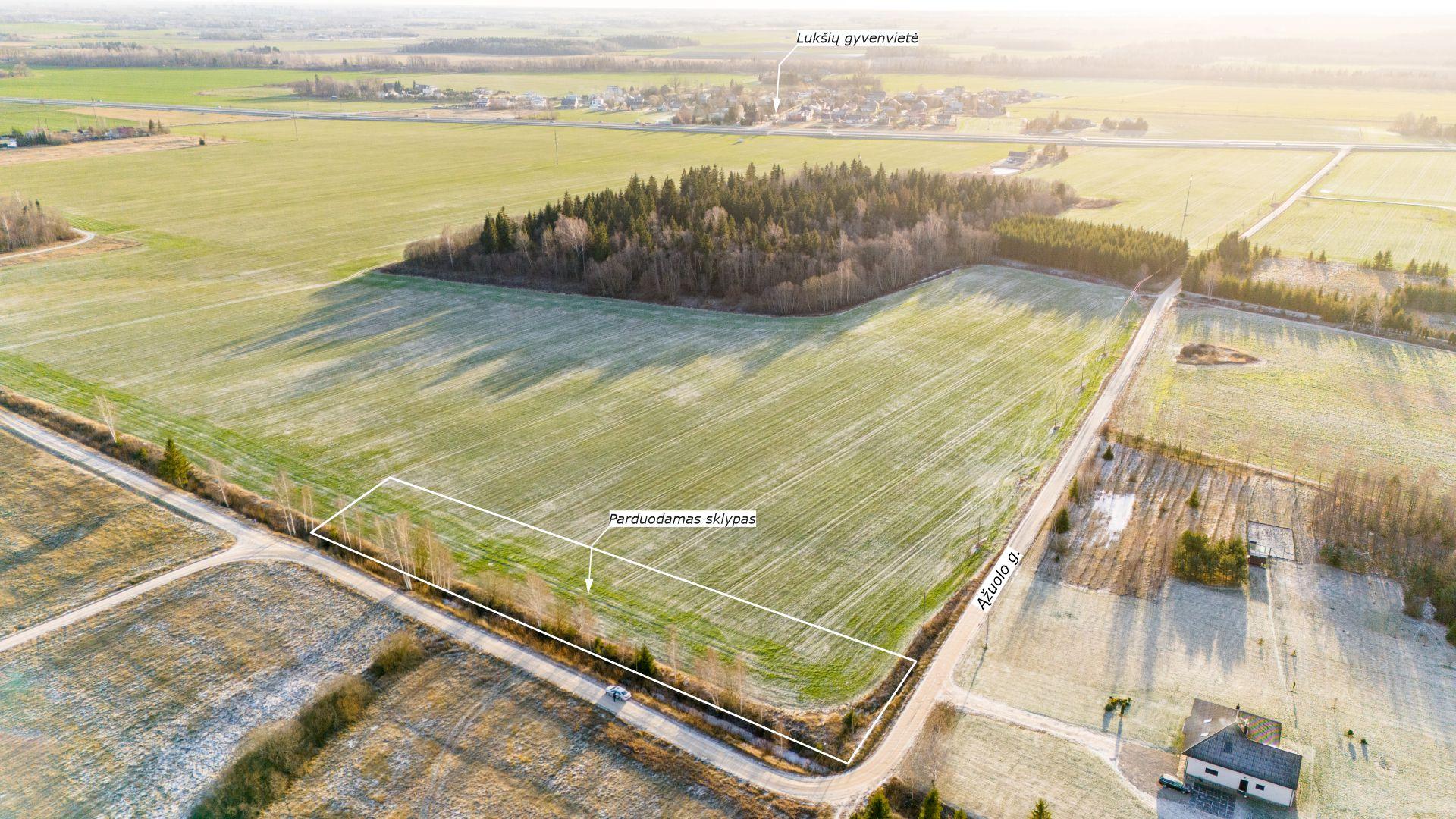 Parduodamas 43,5 arų žemės ūkio paskirties sklypas Ąžuolo g., Lukšių k., Šiaulių r.