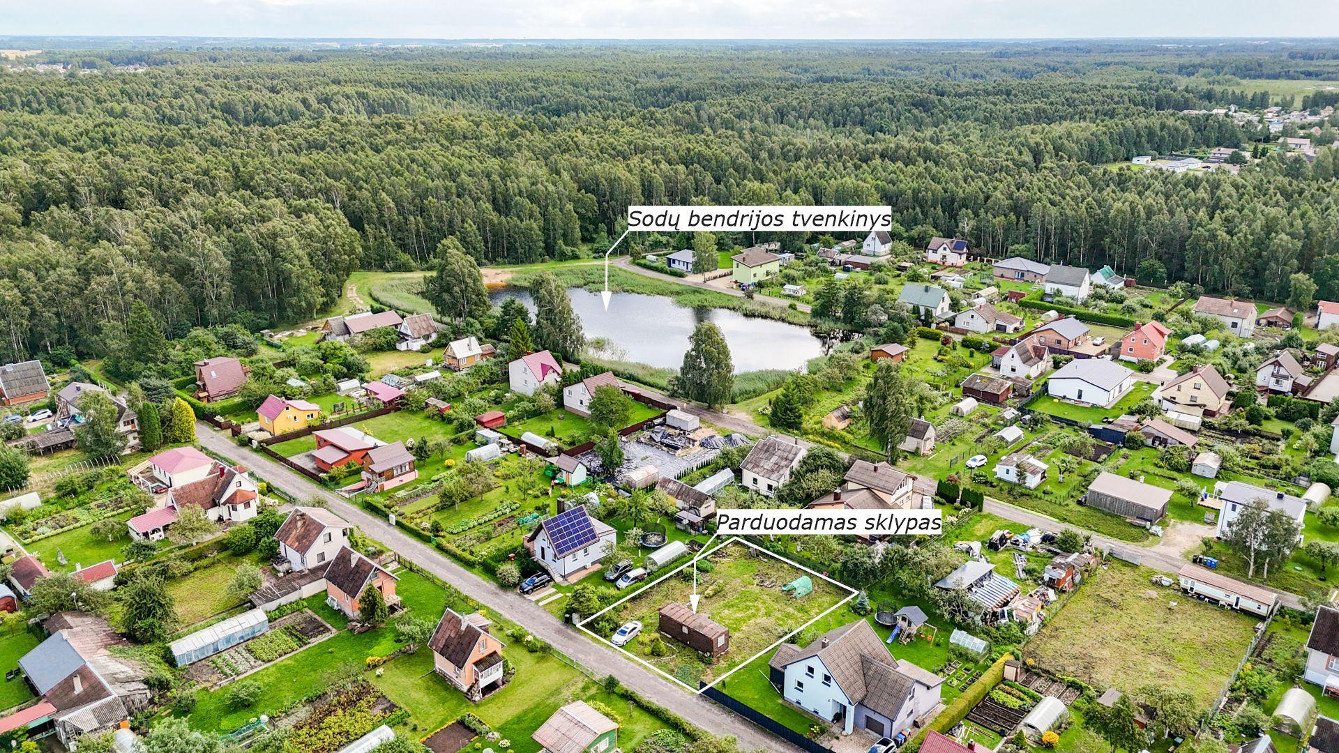 Parduodamas 6,40 arų sklypas su jame esančiu statybiniu vagonėliu, Ramunės Sodų 5-oji g. 25, Šiauliai.