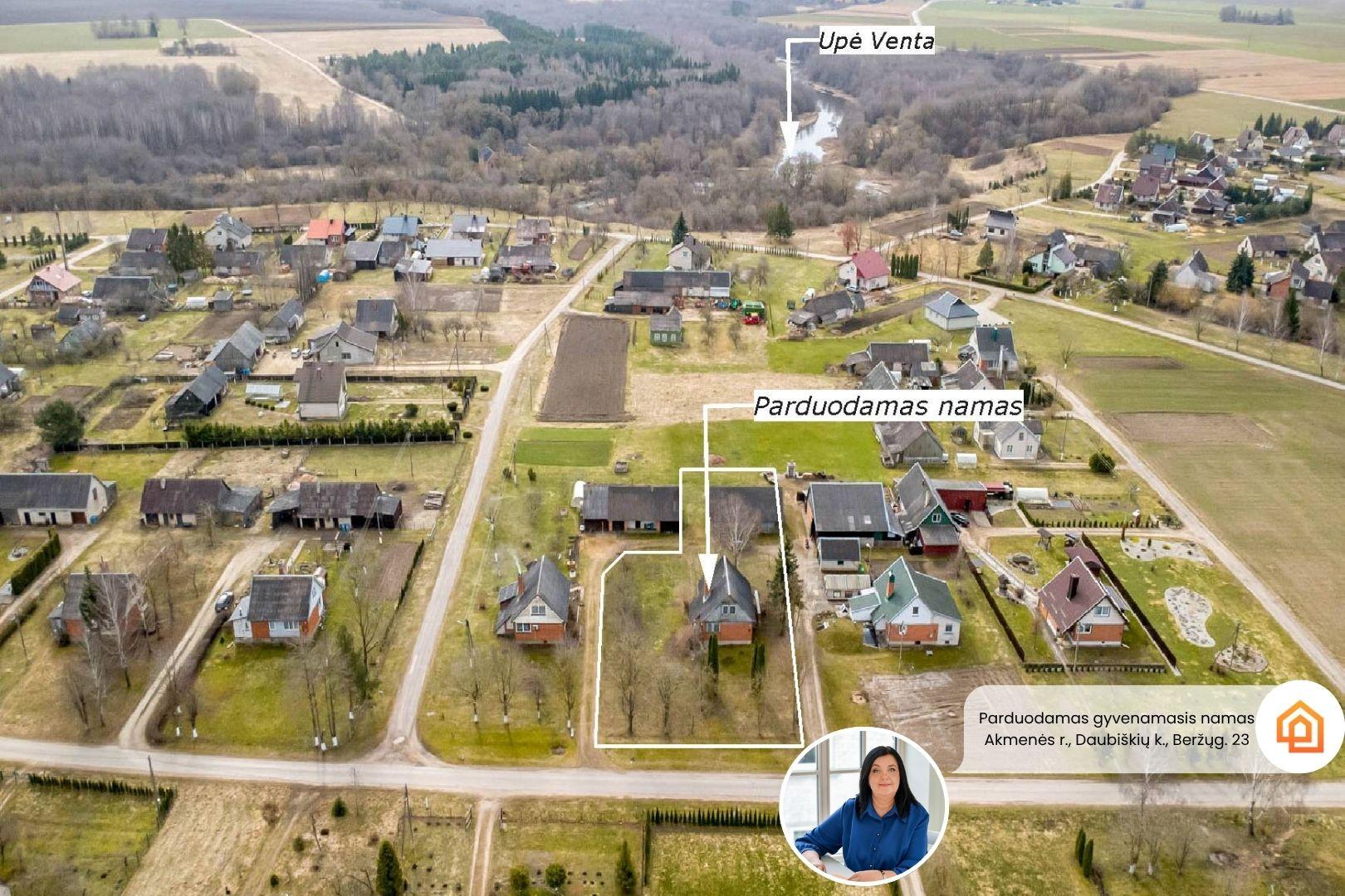 Ramioje vietoje! Parduodamas gyvenamasis namas Akmenės r., Daubi&scaron;kių k., Beržų g. 23