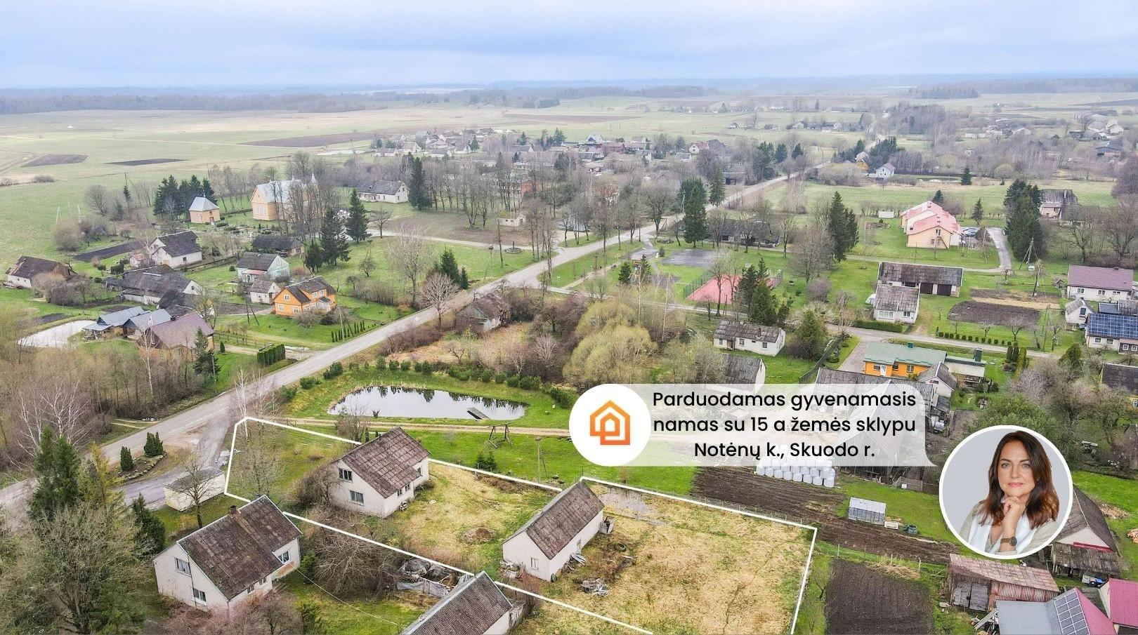 Parduodamas gyvenamasis namas Notėnų k., Skuodo r., Notės g. 40