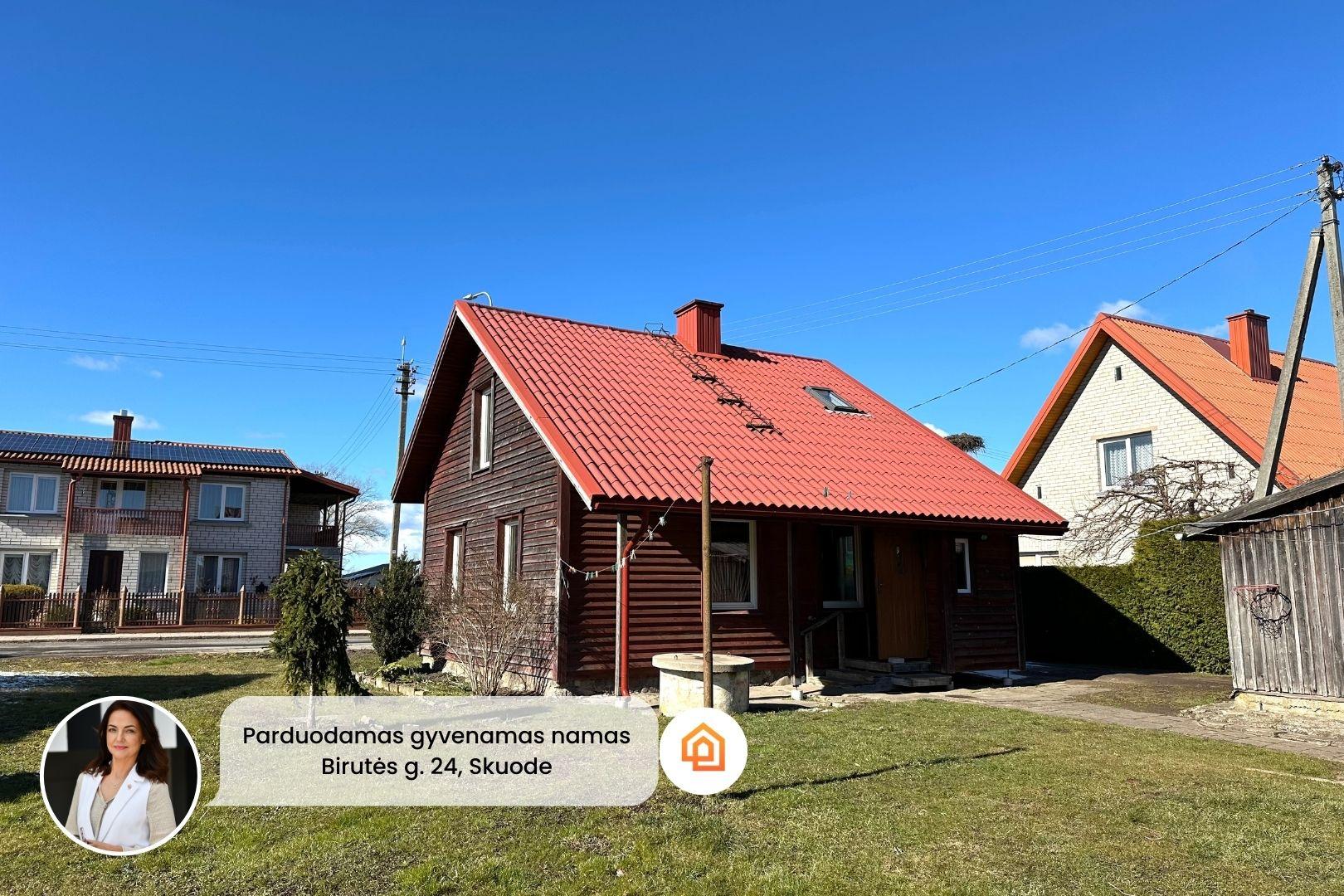 Parduodamas gyvenamasis namas su 13 arų sklypu, Skuode, Birutės g.