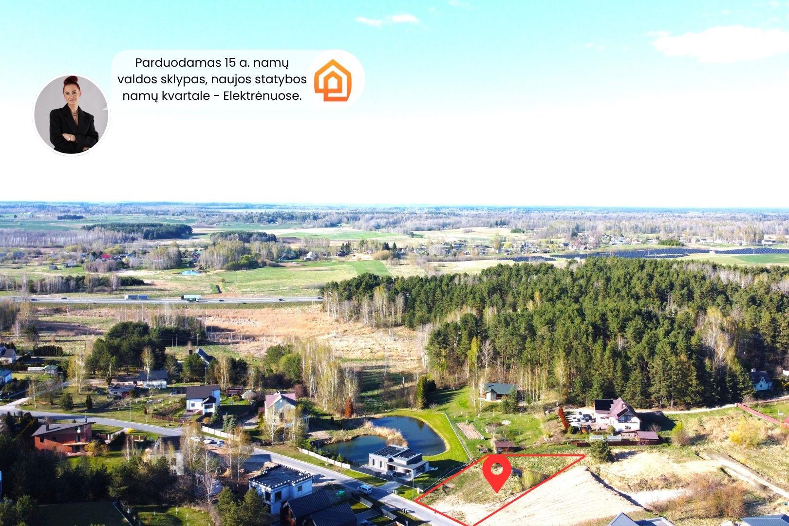 Parduodamas gyvenamosios paskirties žemės sklypas Alinkos g., 53D Elektrėnų m.