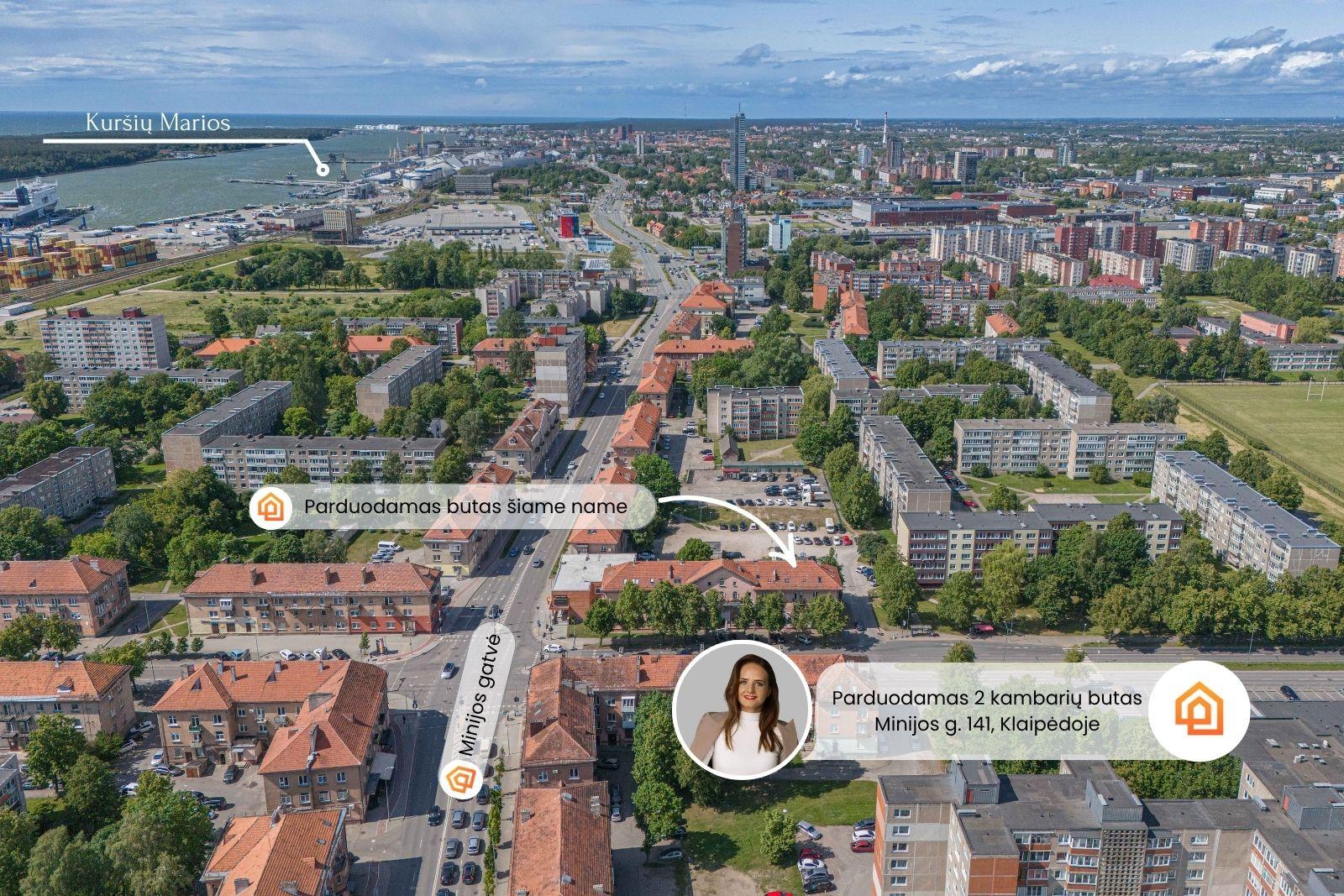 Parduodamas jaukus ir tvarkingas 2 kambarių butas Minijos g. 141, Klaipėdoje