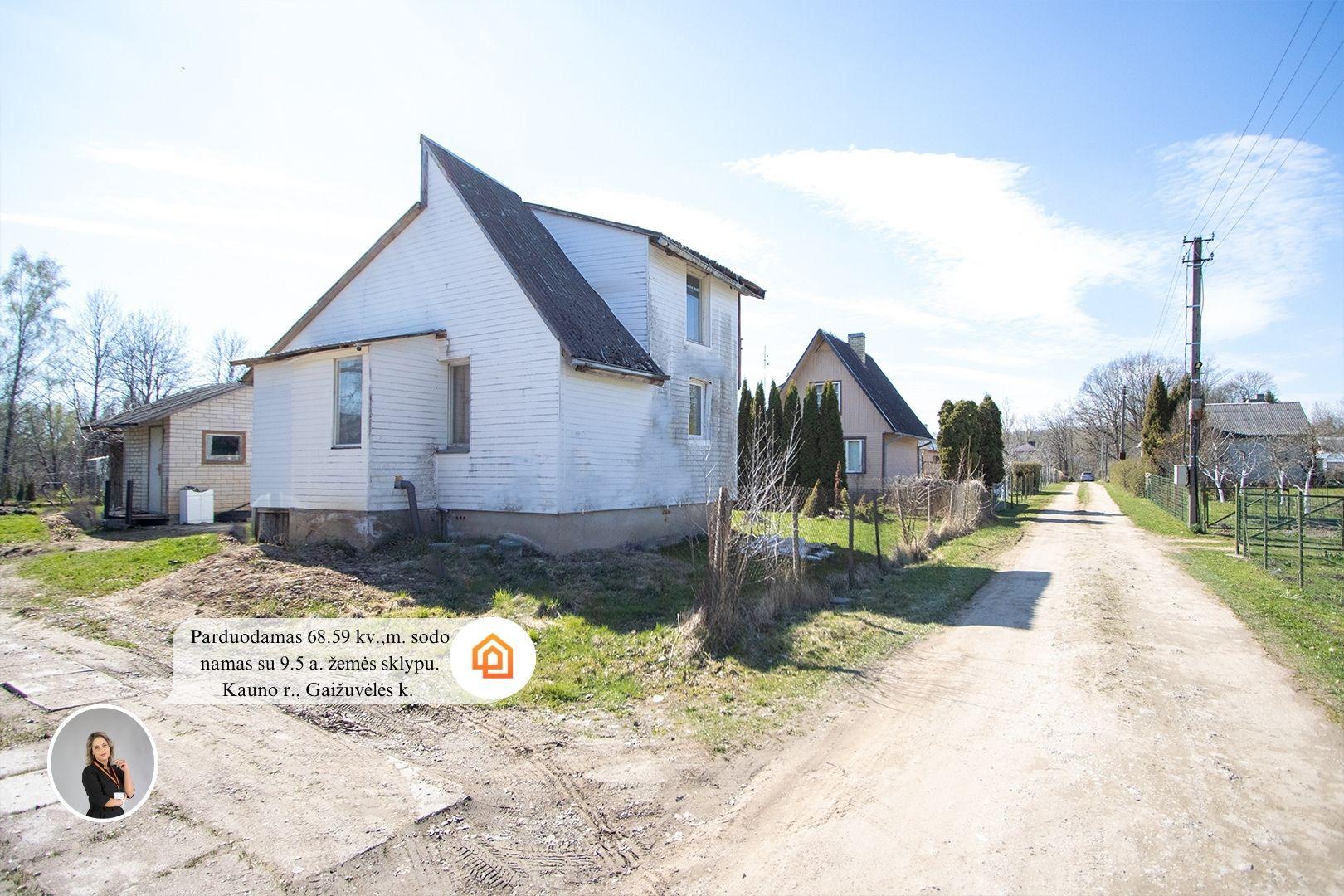 Parduodamas jaukus sodo namas su 9.5 a. sklypu Babtų sen., Kauno raj. Gaižuvėlės k. Neries g.