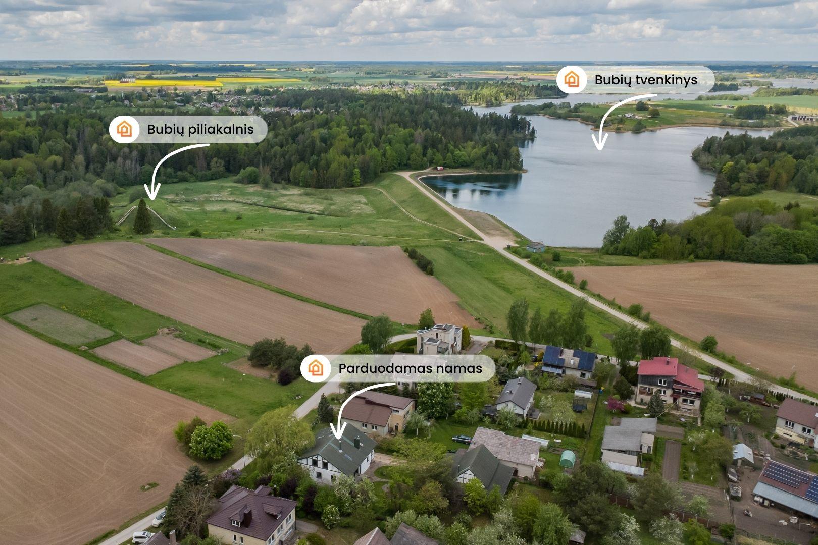 Parduodamas mūrinis namas &scaron;alia Bubių tvenkinio, Piliakalnio g. 8, &Scaron;iaulių r.